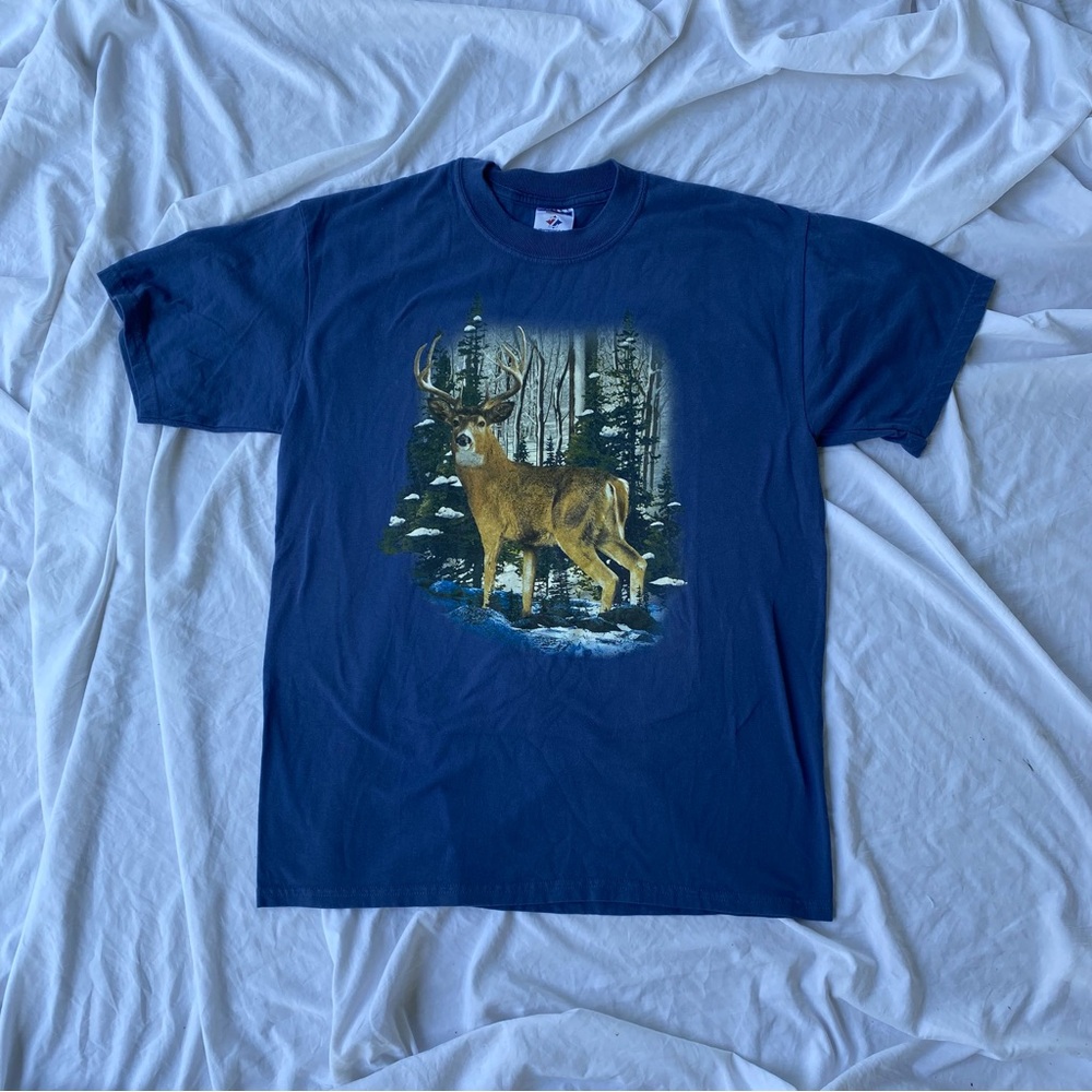 Jerzees Heavyweight Blend Deer Blue Shirt